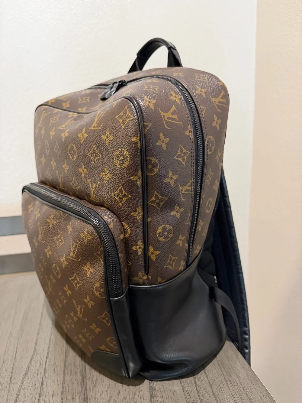 Louis Vuitton Monogram Canvas Brown / Gold Backpack